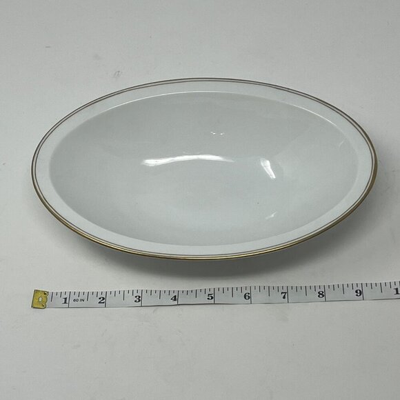 Royal Innsbruck Vienna china serving dish small white gold Czechoslovakia - Picture 6 of 8